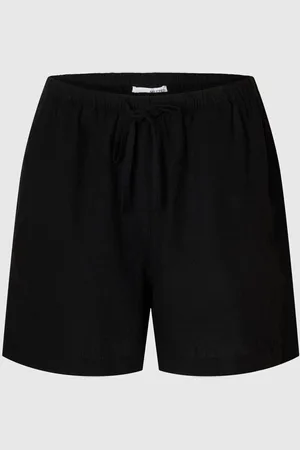 SELECTED Mid-taljet Shorts I Hørblanding