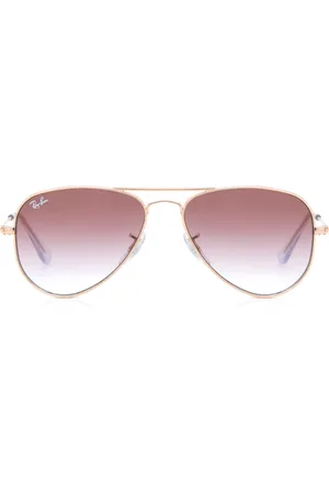 Ray-Ban Ray-Ban Børn RJ9506S Junior Aviator Asian Fit 291/8H 50 Solbriller Børn Rose-Guld
