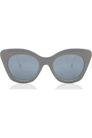 Thom Browne Thom Brune TB-508 B-GRY-WHT 52 Solbriller Kvinder Grå