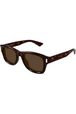 Saint Laurent SL 801 002 50 Solbriller Mænd Tortoiseshell