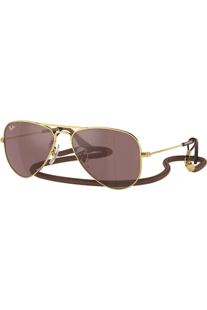 Ray-Ban Ray-Ban Børn RJ9506S Junior Aviator 223/6G 52 Solbriller Børn Guld
