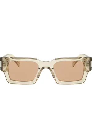 Saint Laurent SL 572 006 50 Solbriller Mænd Gul