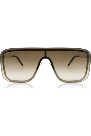 Saint Laurent SL 364 MASK 006 99 Solbriller Mænd Guld