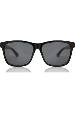 Gucci GG0746SA Asian Fit 001 57 Solbriller Mænd Black