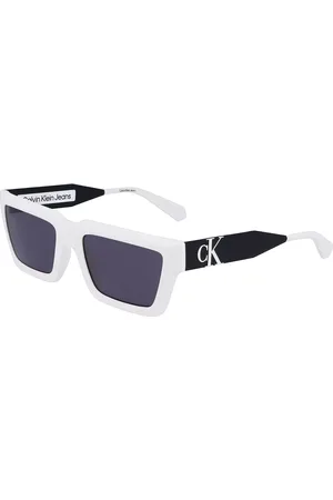 Calvin Klein CKJ22641S 100 54 Solbriller Mænd Hvid