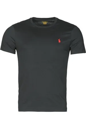 Ralph Lauren T-shirts m. korte ærmer T-SHIRT AJUSTE COL ROND EN COTON LOGO PONY PLAYER