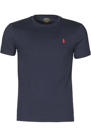 Ralph Lauren T-shirts m. korte ærmer T-SHIRT AJUSTE COL ROND EN COTON LOGO PONY PLAYER