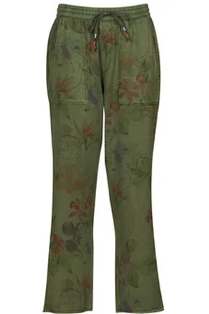 Desigual Lærredsbukser PANT_MICKEY CAMO FLOWERS