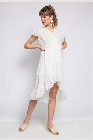 Fashion brands Korte kjoler U5233-BLANC