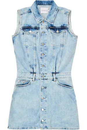 Calvin Klein Korte kjoler SLEEVELESS BLUE DENIM DRESS