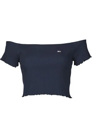 Tommy Hilfiger Bluser TJW CROP RIB OFF SHOULDER TOP