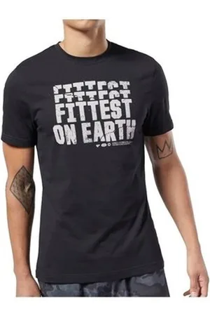 Reebok T-shirts m. korte ærmer Crossfit Fittest ON Earth Tee