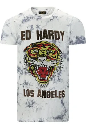 ED HARDY T-shirts m. korte ærmer Los tigre t-shirt white