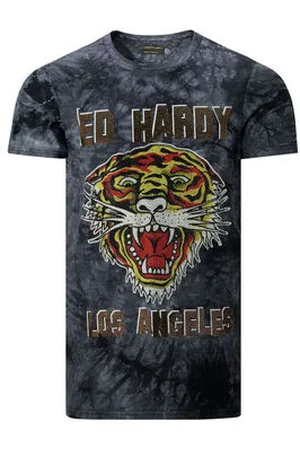ED HARDY T-shirts m. korte ærmer Los tigre t-shirt black
