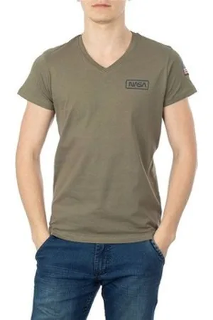 Nasa T-shirts & Polo-t-shirts BASIC FLAG V NECK