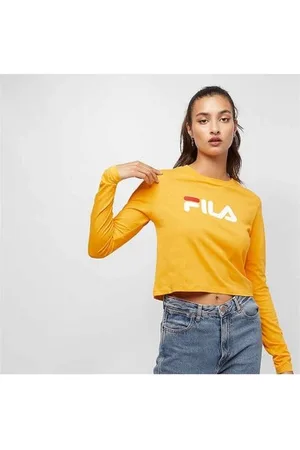 Fila T-shirts & Polo-t-shirts MARCELINE CROPPED LS SHIRT