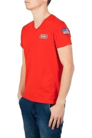 Nasa T-shirts & Polo-t-shirts BASIC FLAG V NECK