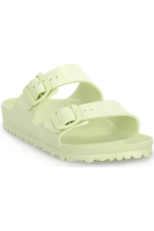 Birkenstock Tøfler ARIZONA EVA METALLIC LIME CALZS