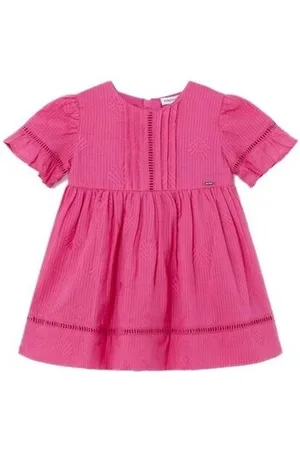 Mayoral Kjoler 1912 Vestido bordado vainicas Fuxia