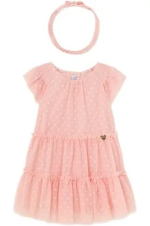 Mayoral Kjoler 1920 Vestido tul diadema Rosa