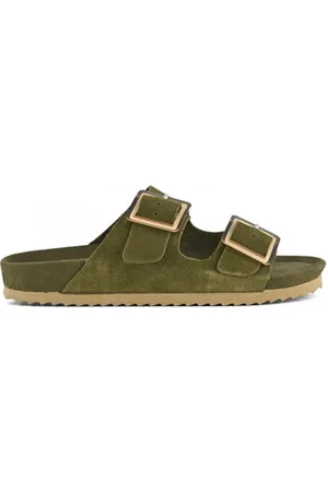 Colors of California Sandaler Cow suede bio with two buckles