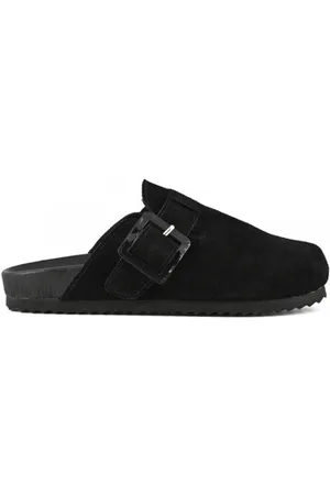 Colors of California Sandaler Cow suede bio sabot with buckl