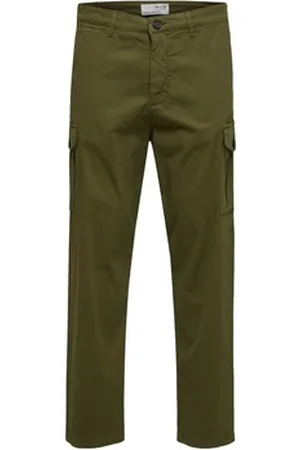 SELECTED Bukser Noos Slim Tapered Wick Cargo Pants - Winter Moss