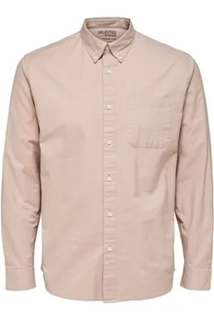 SELECTED Skjorter m. lange ærmer Noos Regrick Oxford Shirt - Shadow Gray