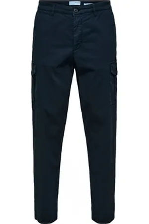 SELECTED Bukser Slim Tapered Wick 172 Cargo Pants - Dark Sapphire
