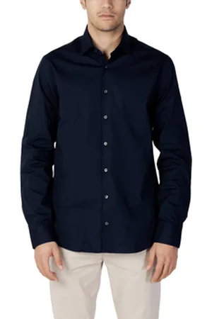 Calvin Klein Skjorter m. lange ærmer POPLIN STRETCH SLIM K10K108229