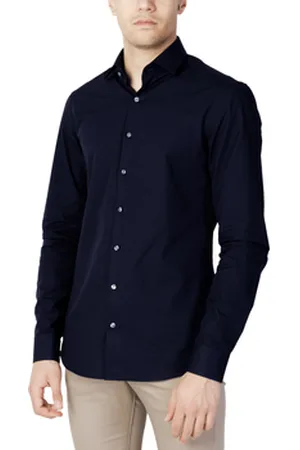 Calvin Klein Skjorter m. lange ærmer POPLIN STRETCH SLIM SHIRT K10K103025
