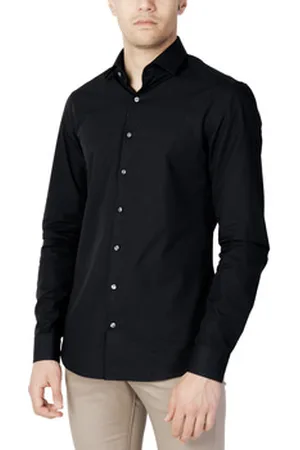 Calvin Klein Skjorter m. lange ærmer POPLIN STRETCH SLIM SHIRT K10K103025