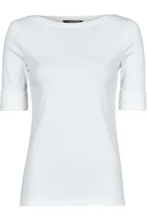Ralph Lauren T-shirts m. korte ærmer JUDY-ELBOW SLEEVE-KNIT