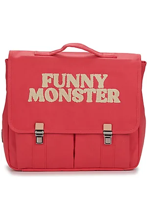 JOJO FACTORY Skoletaske CARTABLE UNIE PINK FUNNY MONSTER