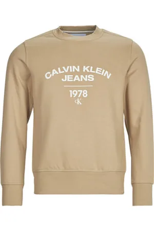 Calvin Klein Sweatshirts VARSITY CURVE CREW NECK