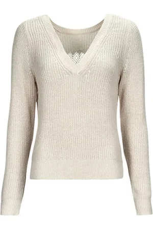 VILA Pullovere VIDEBRA REV L/S V-NECK KNIT TOP