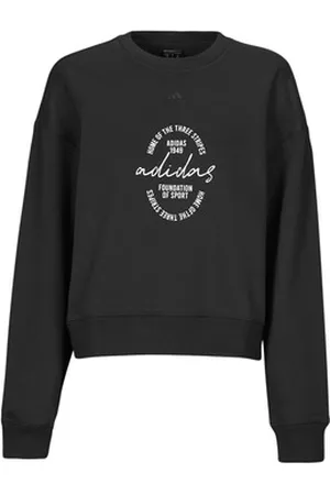 adidas Sweatshirts Signature Graphic Print Fleece Loose Sweatshirt