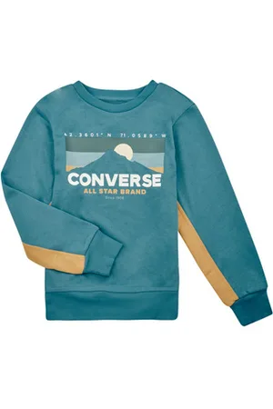 Converse Sweatshirts GEAREDUPBLOCKEDFTMIXCREW