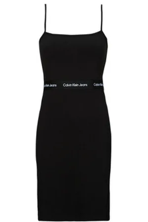 Calvin Klein Korte kjoler LOGO ELASTIC STRAPPY DRESS