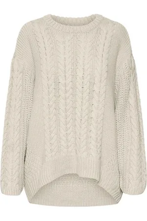 VERO MODA Pullovere VMSVEACABLE LS O-NECK PULLOVER GA BOO 10310869