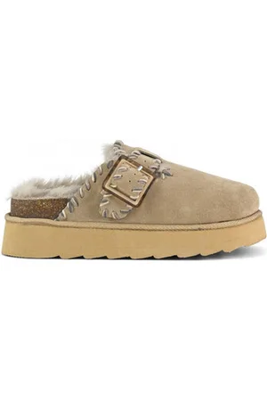 Colors of California Støvletter Platform sabot wool stitchings