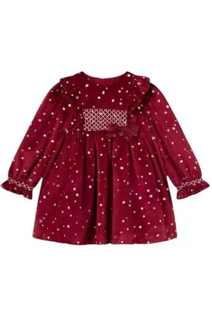 Mayoral Kjoler 2904 VESTIDO TERCIOPELO Granate