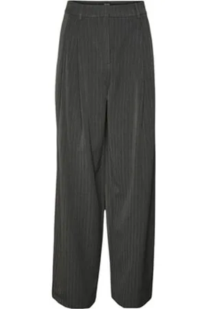 VERO MODA Løstsiddende bukser VMSILJE MW WIDE PINSTRIPE PANTS 10319718