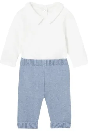 Mayoral Sæt 2516 Conjunto 3 piezas tricot recién nacido Azul