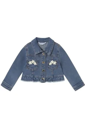 Mayoral Frakker 1461 Chaqueta vaquera volante bebé Azul