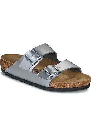 Birkenstock Tøfler Arizona BF Silver