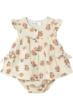 Mayoral Kjoler 1851 Conjunto vestido y cubrepañal Naranja