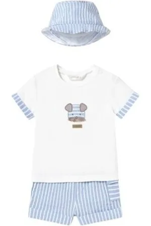 Mayoral Sæt 1201 Conjunto 3 piezas Azul