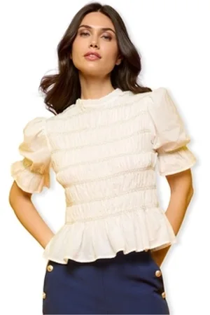 Minueto Bluser Top Lily White - White