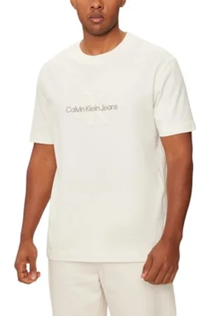 Calvin Klein Polo-t-shirts m. lange ærmer CHENILLE MONOLOGO TE J30J326158